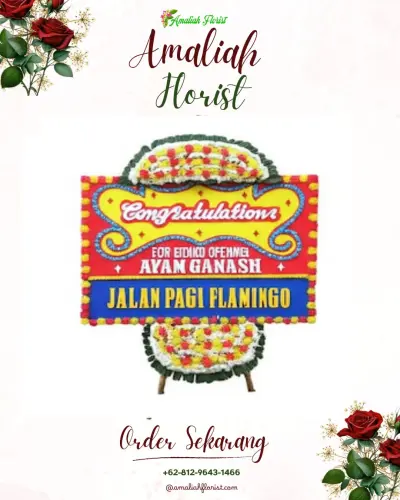 Bunga Papan Congratulation di Pekikiran